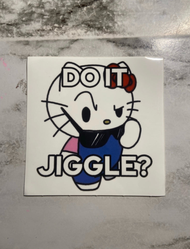 Sanrio Crack "Do It Jiggle" Stickers