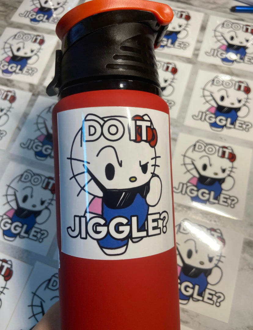 Sanrio Crack "Do It Jiggle" Stickers