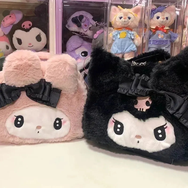 Fluffy Sanrio Crack Handbags