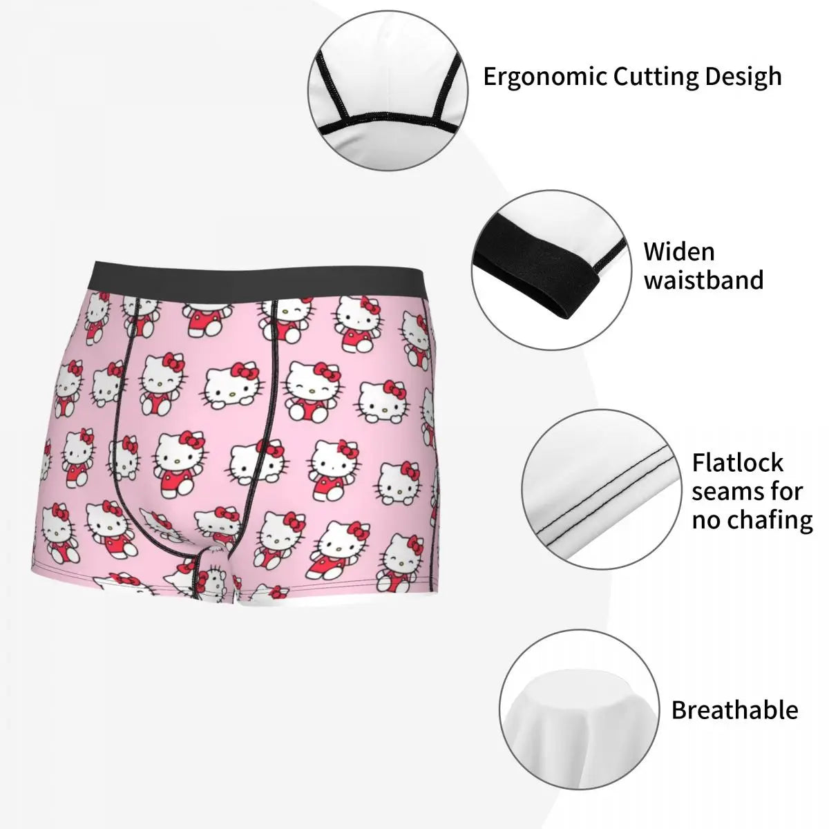 sanrio cracks men boxers