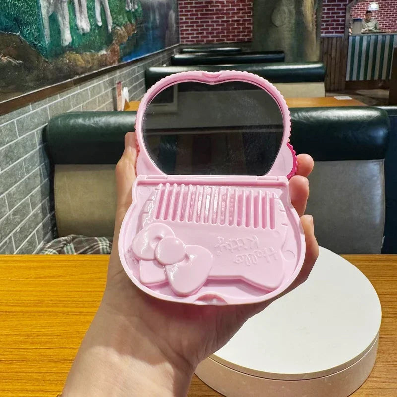 sanrio cracks diamond makeup mirror