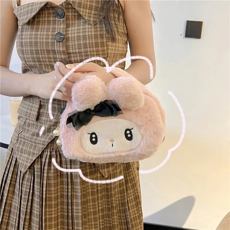 Fluffy Sanrio Crack Handbags